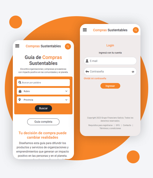 Compras Sustentables Galicia - Mobile