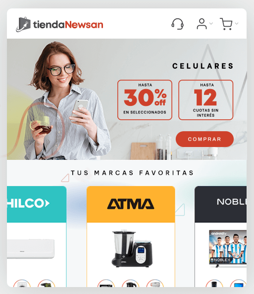 Tienda Newsan. Ecommerce